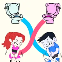 Toilet Rush Race: Draw Puzzle